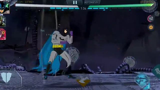 Классический бетмен первый раз у меня в соло рейде. Injustice 2 mobile. смотреть онлайн