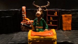 Падал прошлогодний снег|Анимация/Plasticine Animation|Мужик с волшебной палочкой.