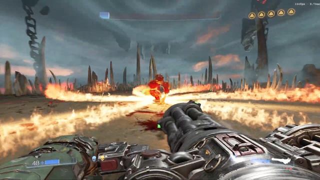 убиваю трёх нефороф в doom 2016👹