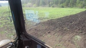 Вспашка на МТЗ 82.1 тяжёлой земли