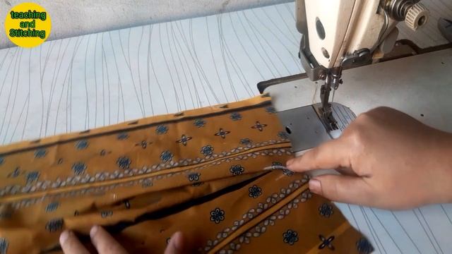 Beautiful Jacket Style Frock With fabric border|Koti Style Frock For Girls | Teaching and Stitching смотреть онлайн