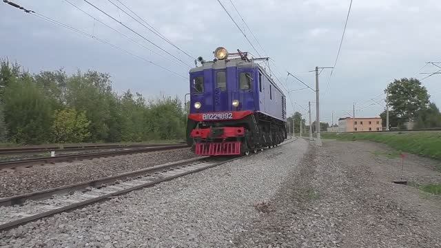 1520 «PRO//Движение.Экспо». Электровоз ВЛ22м-1892 (ВНИИЖТ) выполняет демонстрационный проезд.