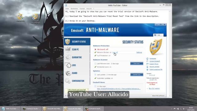 Emsisoft Anti-Malware Trial Reset Tool [fully working+tutorial] [July 2013] смотреть онлайн