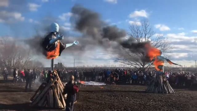 Сжигание ходока и Волан-де-Морта в парке Аргамач Елец