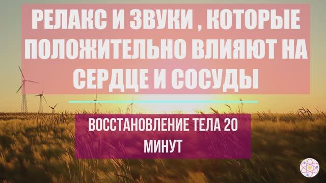 РЕЛАКС И ЗВУКИ , КОТОРЫЕ ПОЛОЖИТЕЛЬНО ВЛИЯЮТ НА СЕРДЦЕ И СОСУДЫ смотреть онлайн
