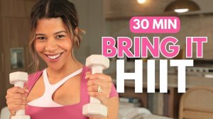 Intense Full Body HIIT with Weights (ALL LEVELS)