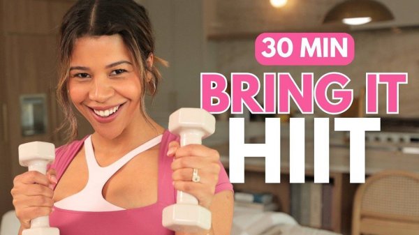 Intense Full Body HIIT with Weights (ALL LEVELS)