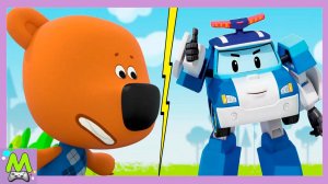 Ми-Ми-Мишки против Робокара Поли.Кеша и Тучка против Команды Спасателей в Играх Бегалках