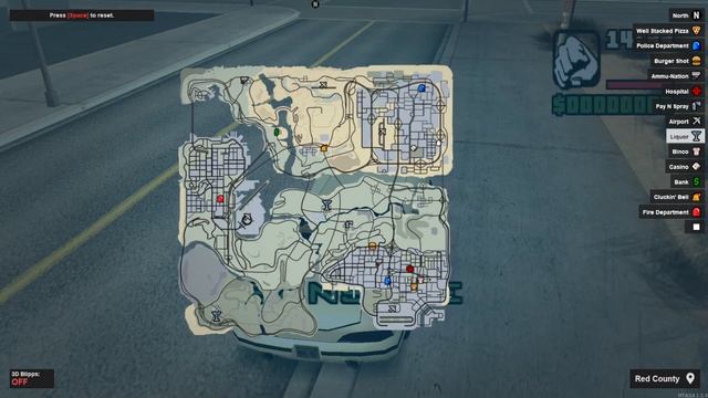[MTA: San Andreas]: GTA V Style Minimap and Radar with GPS смотреть онлайн