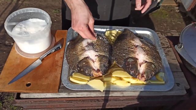 ЛУЧШИЙ РЕЦЕПТ ЗАПЕЧЁННОГО КАРПА С КАРТОФЕЛЕМ