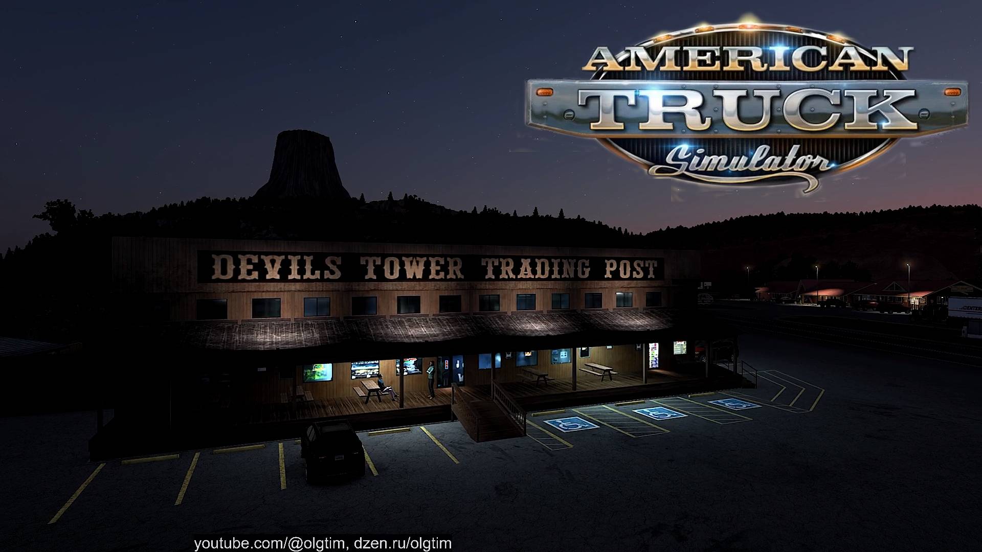American Truck Simulator. #14. В поисках Горы Дьявола в Вайоминге
