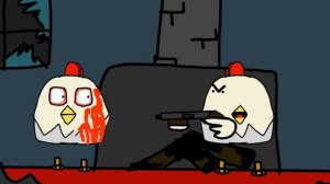 chicken gun animation плачущая курица