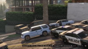 GTA 5 - Martin Madrazo's Gang VS LS Cops At MICHAEL'S MANSION (GTA 5 Funny Moments)