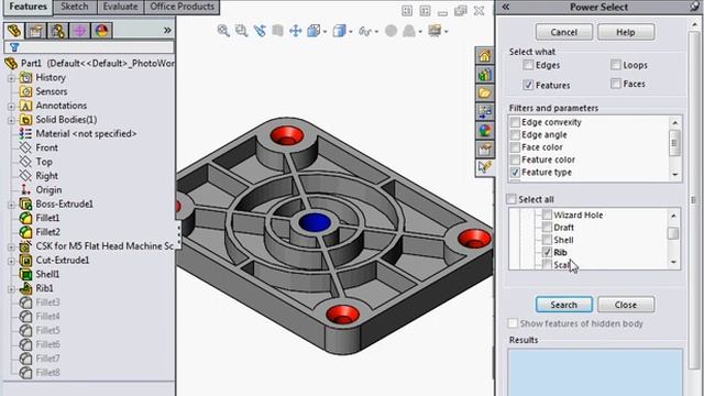 15 SOLIDWORKS Tutorials | Uilities: Power Select смотреть онлайн