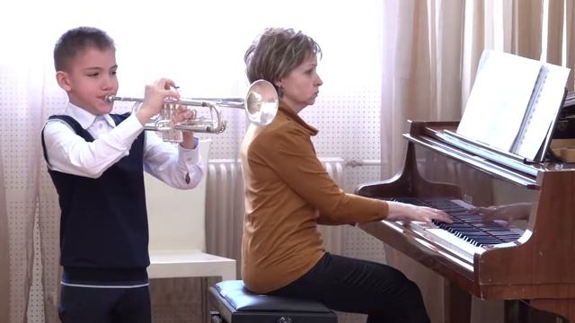 Юрий Кобозев, труба, XII Открытый фестиваль юных исполнителей имени М.И. Табакова смотреть онлайн