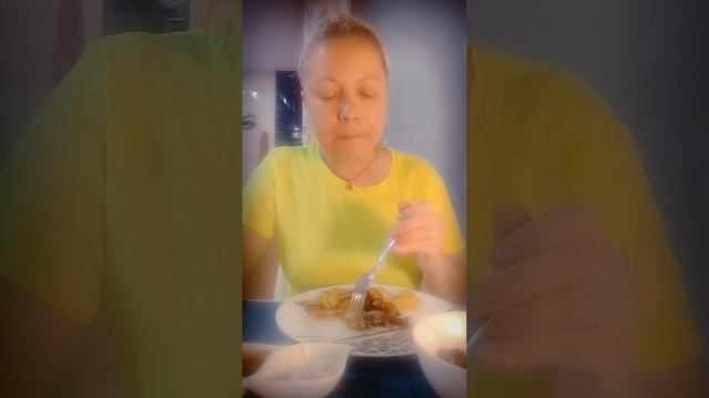 Ужин/ Картофель жареный, сладкий сорт😅/ Испанские подростки,хуже КУРИЦ  на цепи 😁Фуууу😁