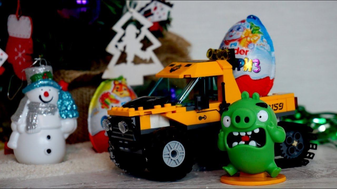 Видео с игрушками. Новогодние Киндер Сюрпризы. Игрушки из мультфильмов смотреть онлайн