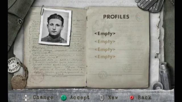 Video/Computer Game Music 925 | Call Of Duty Finest Hour-Track Profile Menu | Game Cube