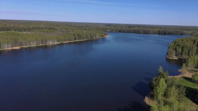 Обзор с дрона десногорского Водохранилища
