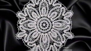 БРЮГГСКОЕ КРУЖЕВО - НЕЖНАЯ АЖУРНАЯ САЛФЕТКА . ЧАСТЬ 4