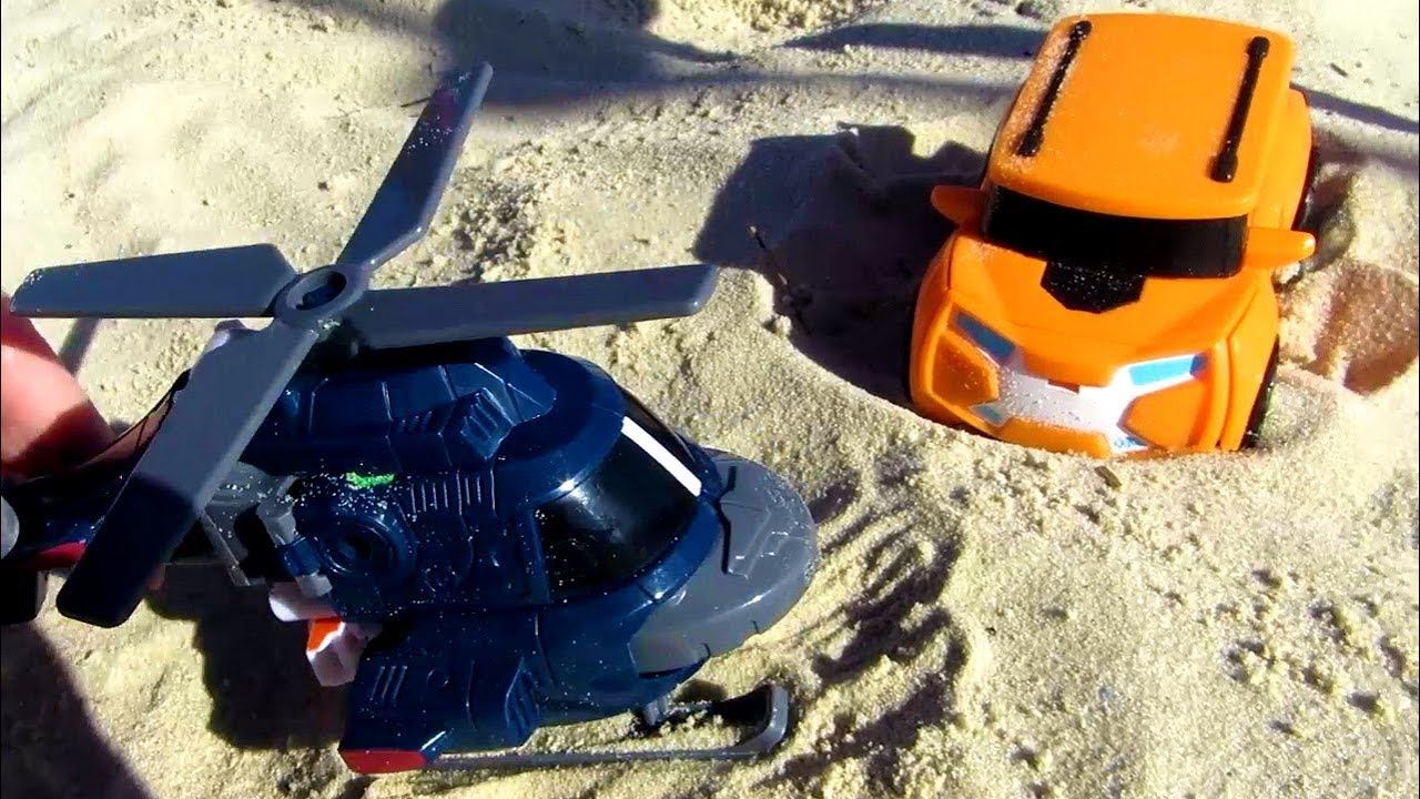 Тоботы - трансформеры. Песчаная буря. Видео с игрушками смотреть онлайн