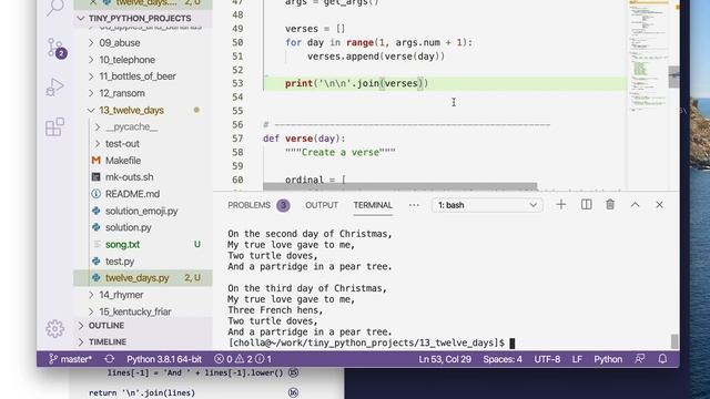 Tiny Python Projects: Ch 13 Pt 6 (Solution Pt 2)