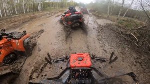 Грязевой прохват, квадроциклы cf moto 1000