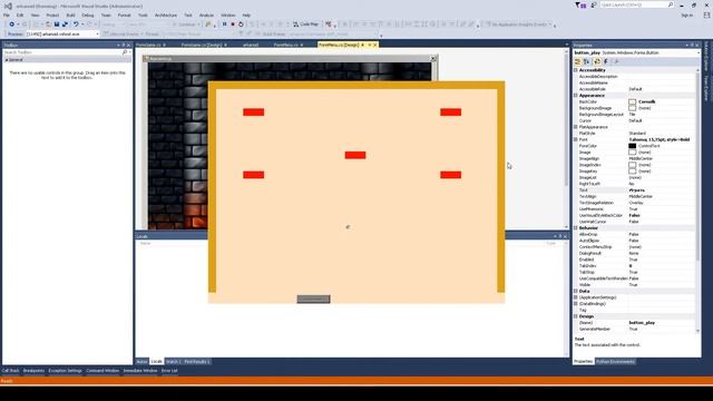 Наноигры( game1) №1 - "арканоид" создание ракетки смотреть онлайн