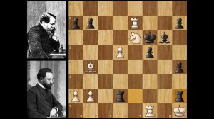 Последняя, 23-я партия Чигорин - Стейниц, матч на первенство мира 1892 года, Гавана. (0-1)