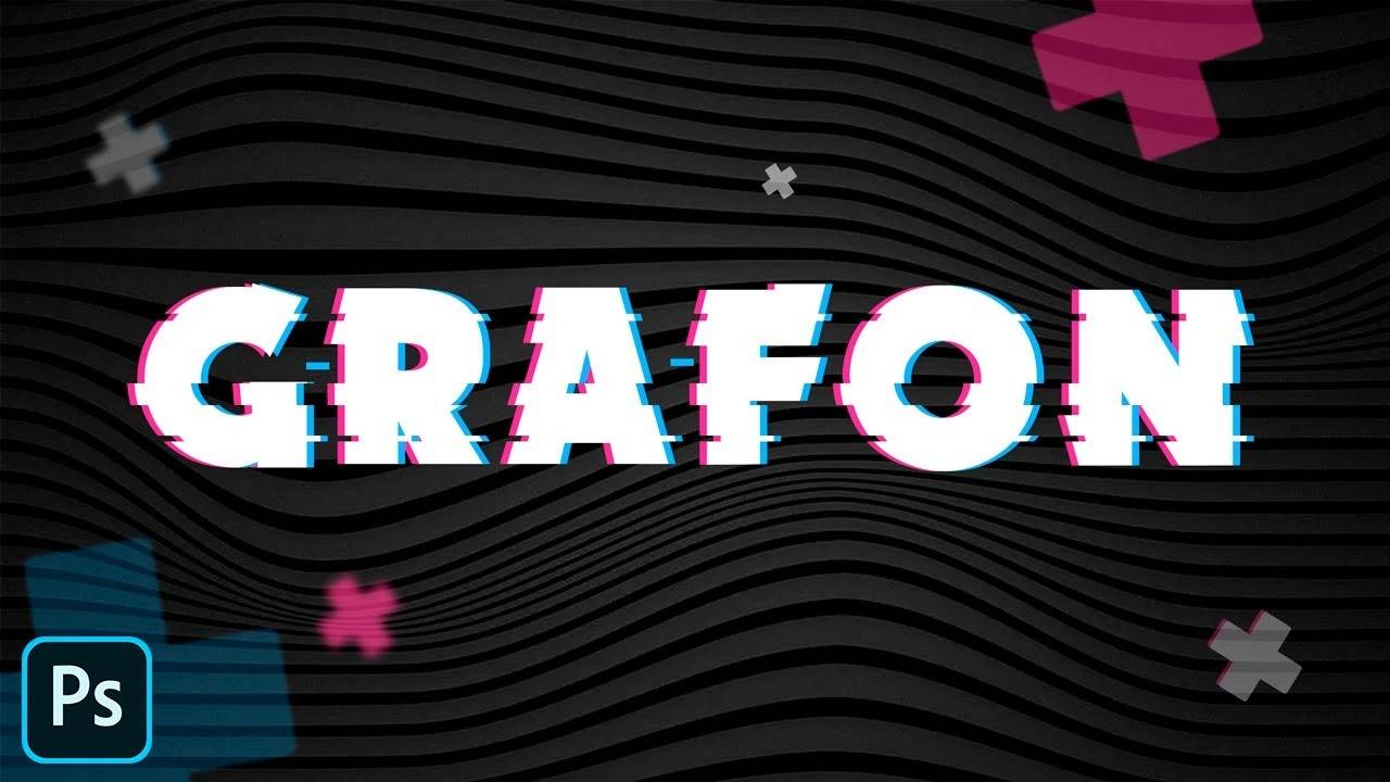 Уроки фотошопа. Глитч эффект (glitch effects). Красивый текст в фотошопе. смотреть онлайн