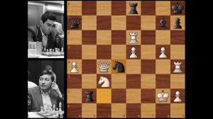 Последняя, 24-я партия Карпов - Каспаров, матч на первенство мира 1985, Москва.