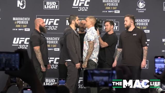 Islam Makhachev Vs. Dustin Poirier INTENSE Face To Face