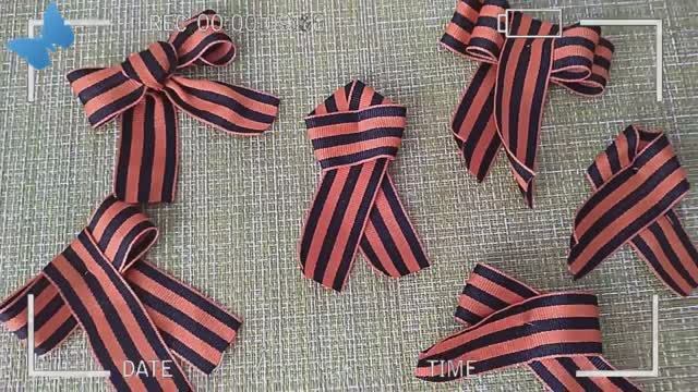 БЫСТРО и КРАСИВО повязать ГЕОРГИЕВСКУЮ ЛЕНТОЧКУ! Как завязать ленту к 9 мая! смотреть онлайн