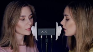 ДВОЙНОЙ АСМР, БЛИЗНЯШКИ И НЕРАЗБОРЧИВЫЙ ШЕПОТ С УШКА НА УШКО ASMR TWINS INAUDIBLE WHISPER EAR TO EA