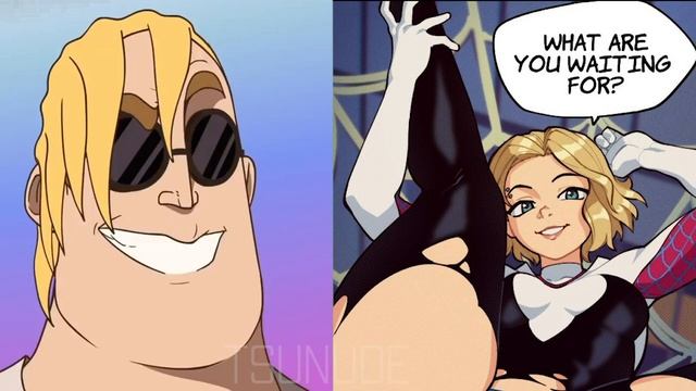 Mr Incredible becoming Canny (Spider Gwen Stacy) смотреть онлайн