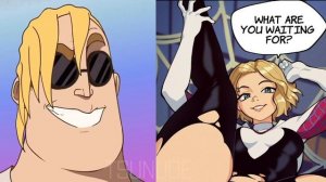 Mr Incredible becoming Canny (Spider Gwen Stacy)