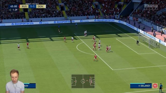 FIFA 21 | РОССИЯ - ДАНИЯ | ДЗЮБА СНОВА ИГРАЕТ РУКОЙ!!! смотреть онлайн