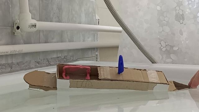 корабль из картона