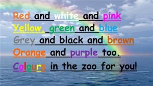 Детская песня про английские цвета «The colours song»