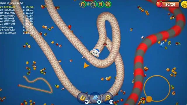 Worms zone.io New snake Trolling epic slitherio New gameplay video 102 смотреть онлайн