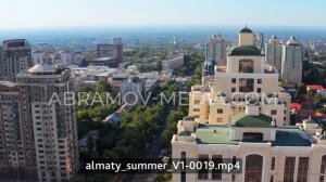 Футажи Алматы с дрона 4K
