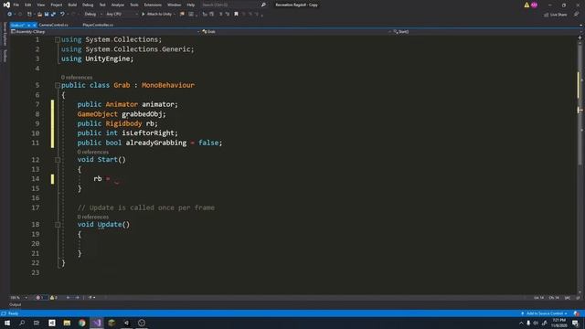 Unity Active Ragdoll Tutorial - Захват объекта - Часть 7 смотреть онлайн