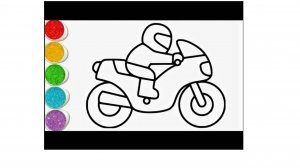 Как нарисовать мотоцикл?