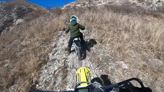Эндуро с ребенком в предгорьях КМВ - YCF Pilot 88 + KTM EXCF350