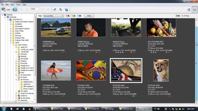 Sony Image Data Converter tutorial Browser Experience смотреть онлайн