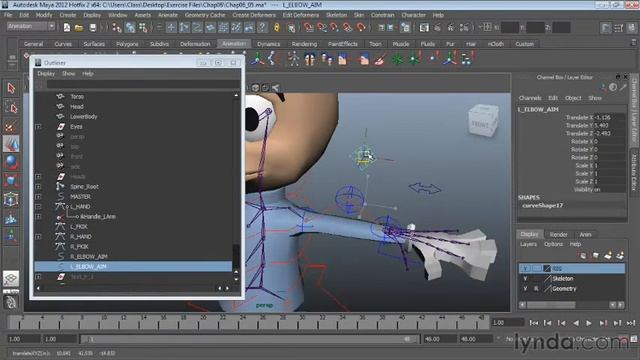 0.1 Риггинг в Maya. Создание рига персонажа смотреть онлайн