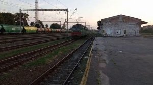 «смена локомотива» вл80т 1203(тч-7 знаменка ОДжд) на вл82м-048 полтава-киевская