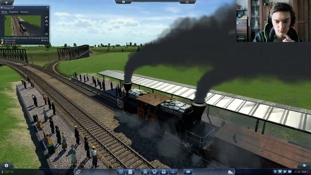 Transport Fever-обзор мода паровоз 0-3-0--0-3-0(Серия Ф) смотреть онлайн
