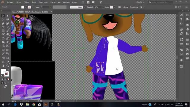✏️ DIBUJANDO CHIBIS ✏️ - Íker SKIN de ROBLOX 2019 - ILLUSTRATOR + PHOTOSHOP смотреть онлайн