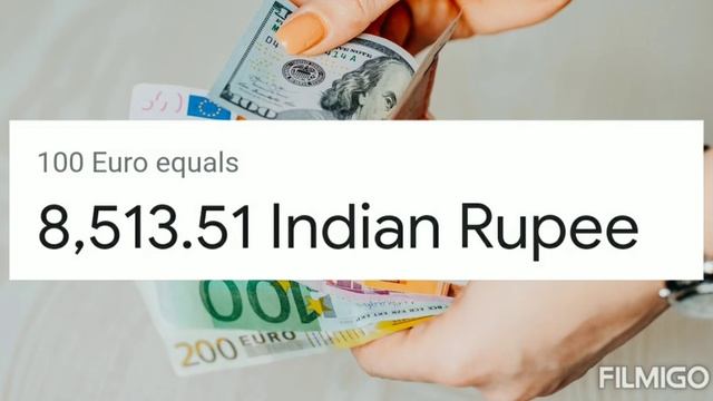 100 Euro ka rate kitna hai indian Rupee mein | 100 Euro rate in Indian Rupees | Euro to Rupee смотреть онлайн